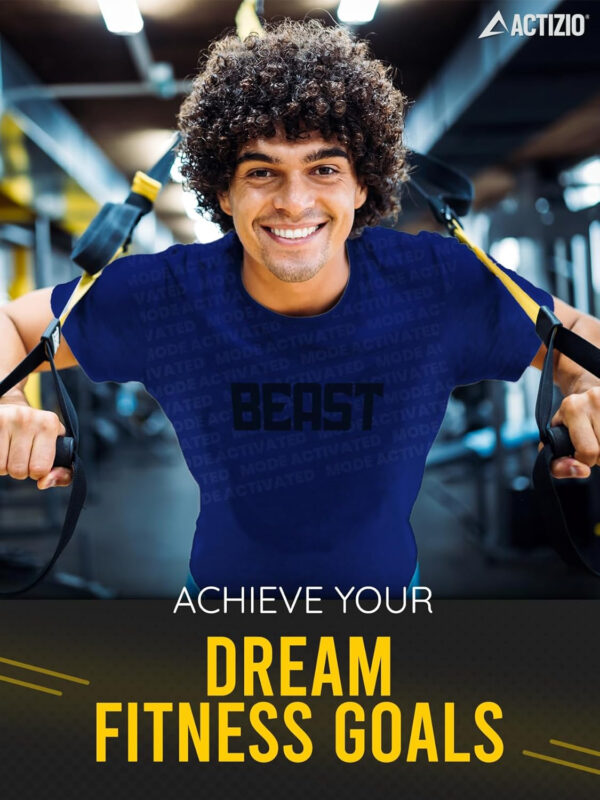 689a1244ca3c83a24db0bb31a32b8d49f1331c407088e38cc8b80.jpg Actizio Men Workout Shirt Performance Fabric T-Shirt Short Sleeve Sweat Activated Motivational Exercise Gym Athletic T-Shirt