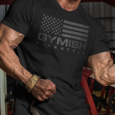 689a13159371ccb086172d341b4839da197b6069a2dbfca22e87f.jpg Workout Shirts for Men, Gymish American Flag Gym Shirt, Funny Lifting T-Shirt
