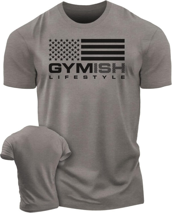 689a133b3f3491f16128ec496556e8572cb32f6f438cb4c454ec0.jpg Workout Shirts for Men, Gymish American Flag Gym Shirt, Funny Lifting T-Shirt