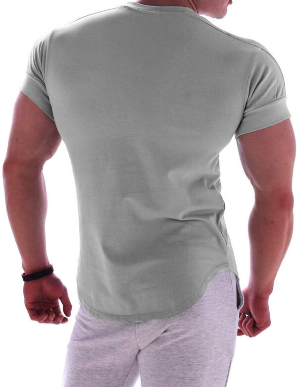 689a1448d17cd3fb924560db3bd122c2226327a36fac900fcf858.jpg Mens Muscle Cotton Lightweight Workout Short Sleeve T-Shirts Gym Sweat Tee T24