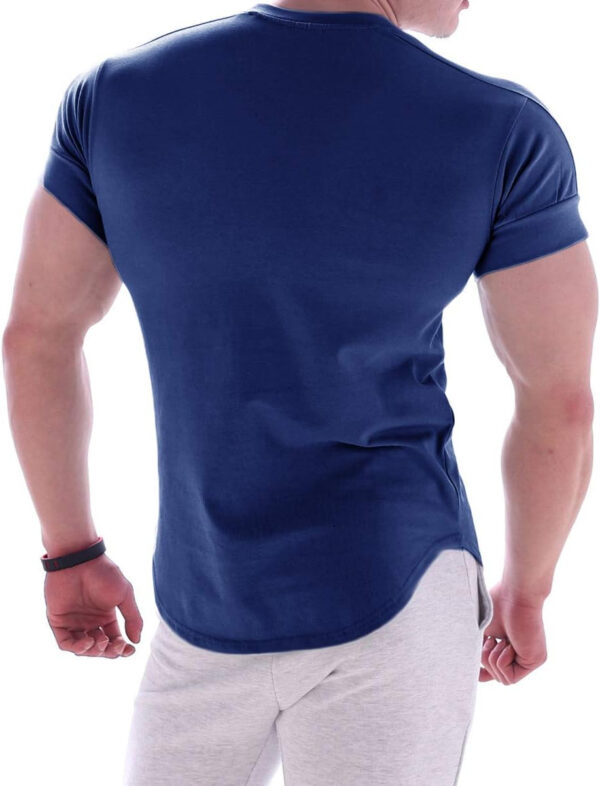 689a1452cc6deb8cb9a2e5369667387d2f60959668b1387d4d8b6.jpg Mens Muscle Cotton Lightweight Workout Short Sleeve T-Shirts Gym Sweat Tee T24