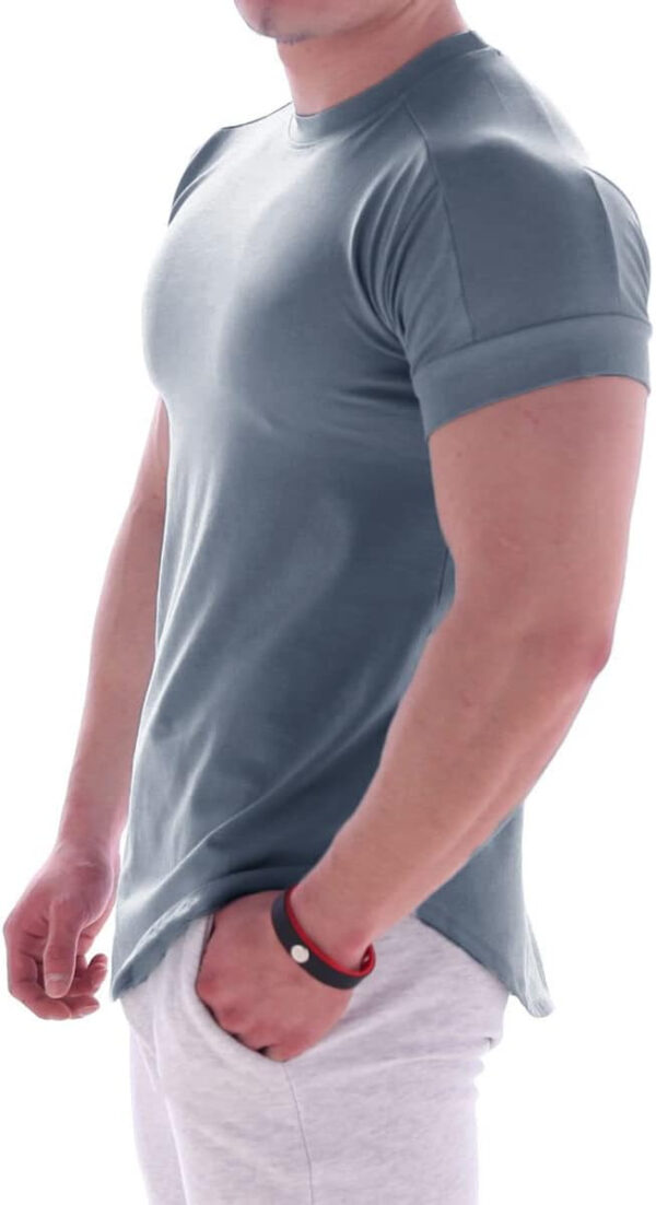 689a1454d25ed0daa1d910ca965e9b0c2b4bc0a55a7eee947c745.jpg Mens Muscle Cotton Lightweight Workout Short Sleeve T-Shirts Gym Sweat Tee T24
