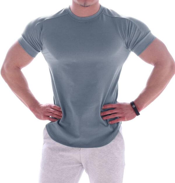 689a1455794c4d88bb60a9766150f328899e56cfa11ca01e68c69.jpg Mens Muscle Cotton Lightweight Workout Short Sleeve T-Shirts Gym Sweat Tee T24