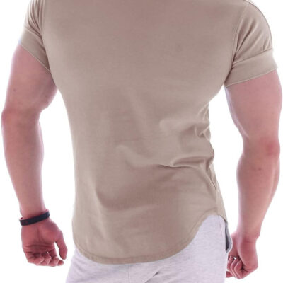 689a145a4662f51c42985fcaf600c317ad78f90f465229e8a713a.jpg Mens Muscle Cotton Lightweight Workout Short Sleeve T-Shirts Gym Sweat Tee T24