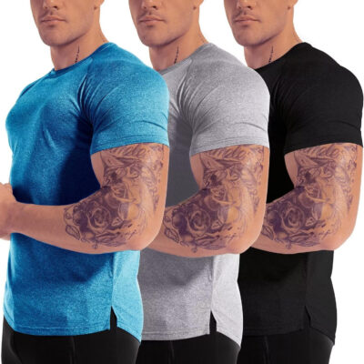 689a153b1a863dfd48fd122a269f45f20eab07afecd4001ca7d59.jpg Men's 3pack Dry Fit Workout Gym Short Sleeve T Shirt Moisture Wicking Active Athletic Performance Running Shirts