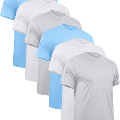 689a182f0d43c939410ae3b0f8859ccb6b9950f9d93d7c890862f.jpg OYGSieg 6 Pack Workout Shirts for Men Short Sleeve Athletic Active Tops Quick Dry Crew Neck T Shirt for Running