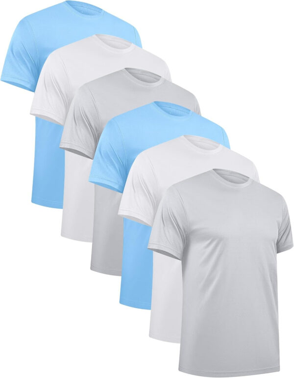 689a182f0d43c939410ae3b0f8859ccb6b9950f9d93d7c890862f.jpg OYGSieg 6 Pack Workout Shirts for Men Short Sleeve Athletic Active Tops Quick Dry Crew Neck T Shirt for Running