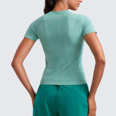 689a18e57b4c0948254367c8bbdea44a08a88b4afd6819cbea80f.jpg CRZ YOGA Seamless Short Sleeve Shirts for Women Breathable Running Workout Tops Athletic Gym Yoga Basic T-Shirts