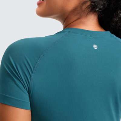 689a18f3de8420489946d1632836e77acbd1f56593820939d7845.jpg CRZ YOGA Seamless Short Sleeve Shirts for Women Breathable Running Workout Tops Athletic Gym Yoga Basic T-Shirts