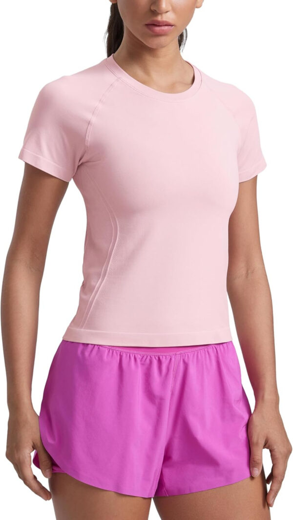689a18ffad3dfd09bf762442910af78ad6bb6a45747d3f7f2b9c1.jpg CRZ YOGA Seamless Short Sleeve Shirts for Women Breathable Running Workout Tops Athletic Gym Yoga Basic T-Shirts
