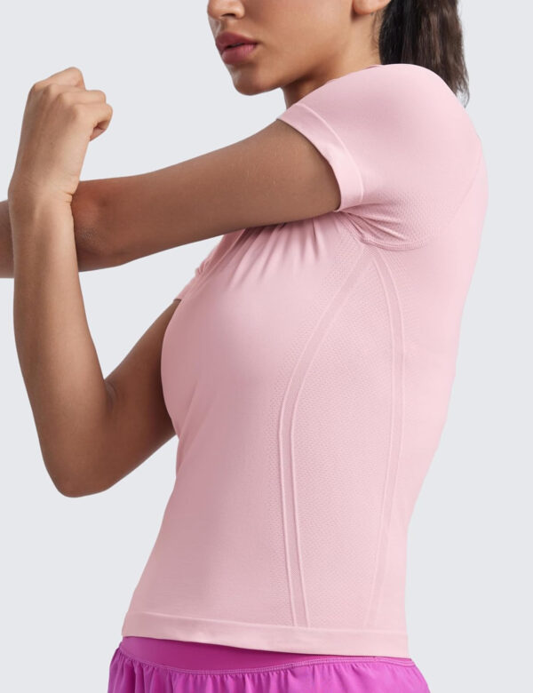 689a1903ad373f7c304edc37130090773bcb86a4656e8531775cf.jpg CRZ YOGA Seamless Short Sleeve Shirts for Women Breathable Running Workout Tops Athletic Gym Yoga Basic T-Shirts