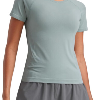 689a191032cddc3b9ef67c363b218d3c322d1083712bb4e6fdc9d.jpg CRZ YOGA Seamless Short Sleeve Shirts for Women Breathable Running Workout Tops Athletic Gym Yoga Basic T-Shirts