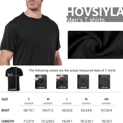 1/5 Pack Workout Shirts for Men Athletic Running Gym Quick Dry Short Sleeve Performance Moisture Wicking T Shirt