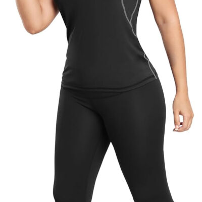 689a1b5be7b98fb7a4ee7516364fdd12632bb697e7c04ee64a54f.jpg TELALEO 4 Pack Women's Compression Shirt Running Athletic T-Shirts Workout Tops Baselayer Short Sleeve Yoga Gym Sports Gear