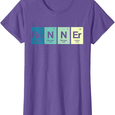 Runner Periodic Table Funy Marathon Runners Science Gift T-Shirt