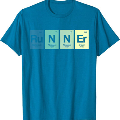 Runner Periodic Table Funy Marathon Runners Science Gift T-Shirt