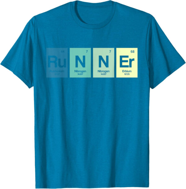 Runner Periodic Table Funy Marathon Runners Science Gift T-Shirt