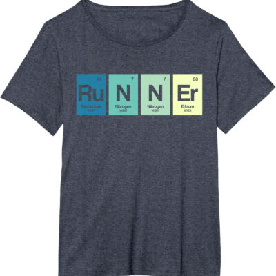 Runner Periodic Table Funy Marathon Runners Science Gift T-Shirt
