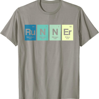 Runner Periodic Table Funy Marathon Runners Science Gift T-Shirt