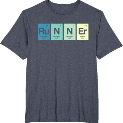Runner Periodic Table Funy Marathon Runners Science Gift T-Shirt