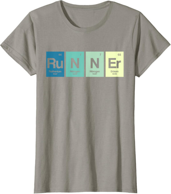 Runner Periodic Table Funy Marathon Runners Science Gift T-Shirt