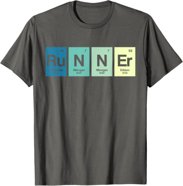 Runner Periodic Table Funy Marathon Runners Science Gift T-Shirt