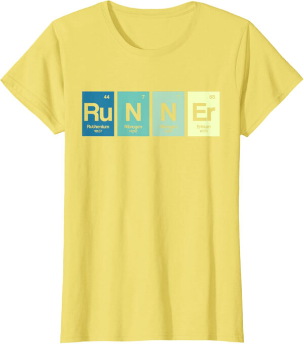 Runner Periodic Table Funy Marathon Runners Science Gift T-Shirt