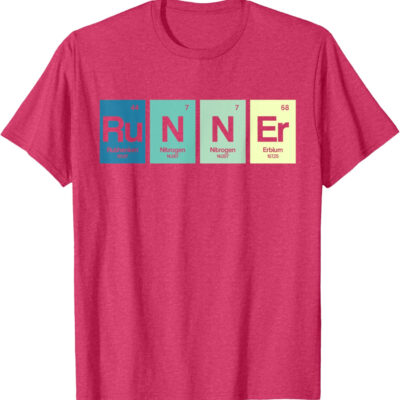 Runner Periodic Table Funy Marathon Runners Science Gift T-Shirt