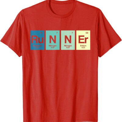 Runner Periodic Table Funy Marathon Runners Science Gift T-Shirt