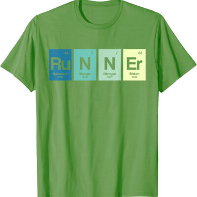 Runner Periodic Table Funy Marathon Runners Science Gift T-Shirt