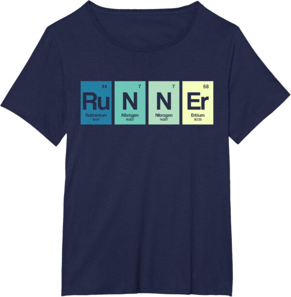 Runner Periodic Table Funy Marathon Runners Science Gift T-Shirt