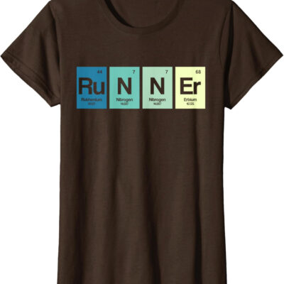Runner Periodic Table Funy Marathon Runners Science Gift T-Shirt