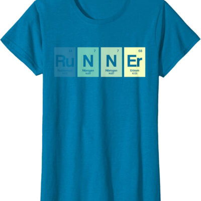 Runner Periodic Table Funy Marathon Runners Science Gift T-Shirt