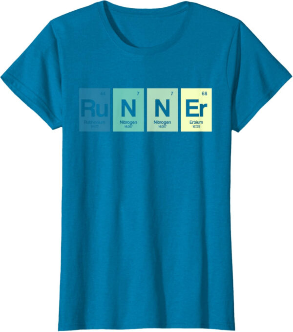 Runner Periodic Table Funy Marathon Runners Science Gift T-Shirt
