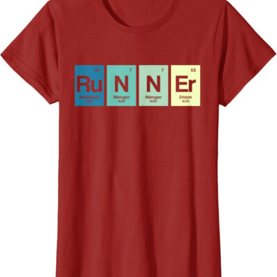 Runner Periodic Table Funy Marathon Runners Science Gift T-Shirt