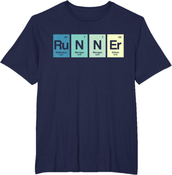 Runner Periodic Table Funy Marathon Runners Science Gift T-Shirt