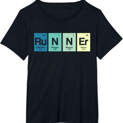 Runner Periodic Table Funy Marathon Runners Science Gift T-Shirt