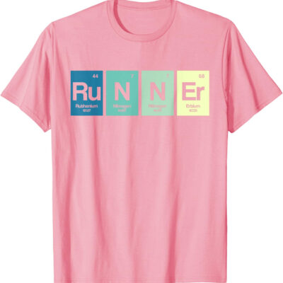 Runner Periodic Table Funy Marathon Runners Science Gift T-Shirt