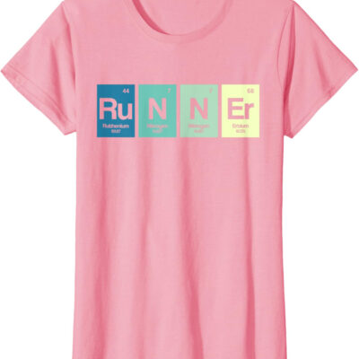 Runner Periodic Table Funy Marathon Runners Science Gift T-Shirt
