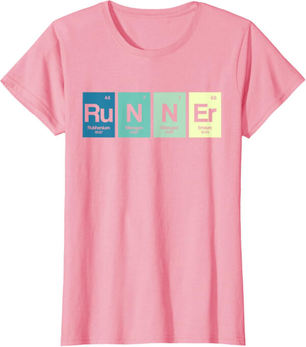 Runner Periodic Table Funy Marathon Runners Science Gift T-Shirt