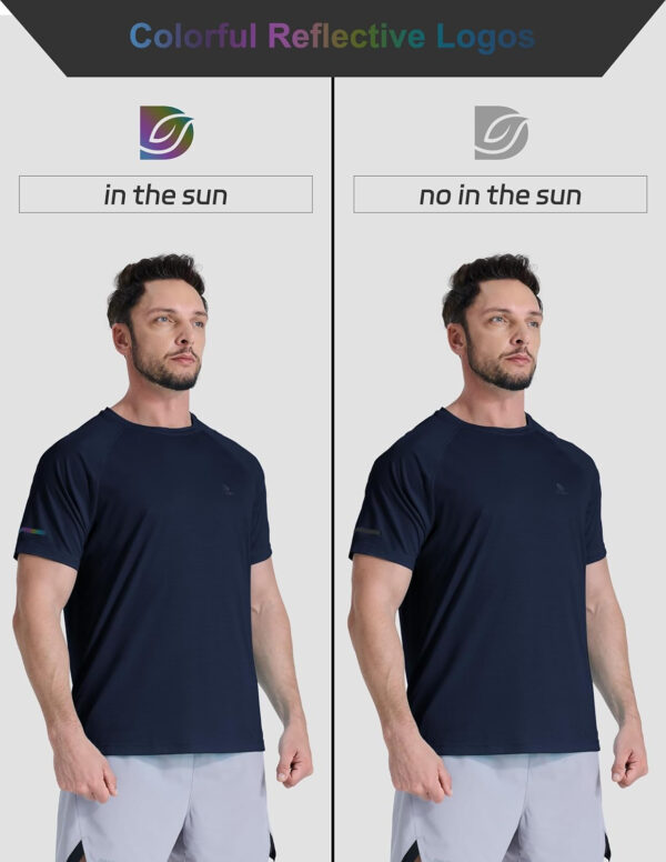 Men's Short Sleeve Workout Shirts Quick Dry Lightweight T-Shirts Gym Running Athletic Tshirt for Summer