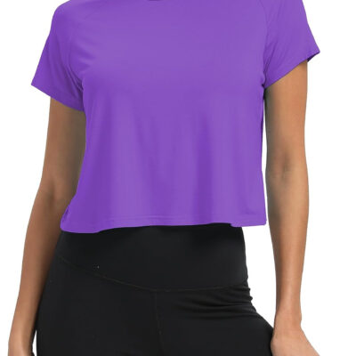 689a220fc263c70105e49cd78bfee92289e26c967db3a486c1325.jpg Mippo Workout Tops for Women Cropped Split Back Athletic Gym Exercise Shirts Loose Fit