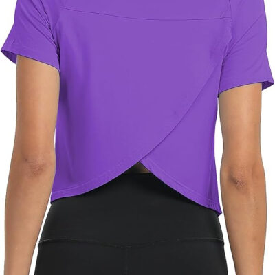 689a2211bd1baae527e2445662ea7193bbd4e5ed6bd35406951cc.jpg Mippo Workout Tops for Women Cropped Split Back Athletic Gym Exercise Shirts Loose Fit