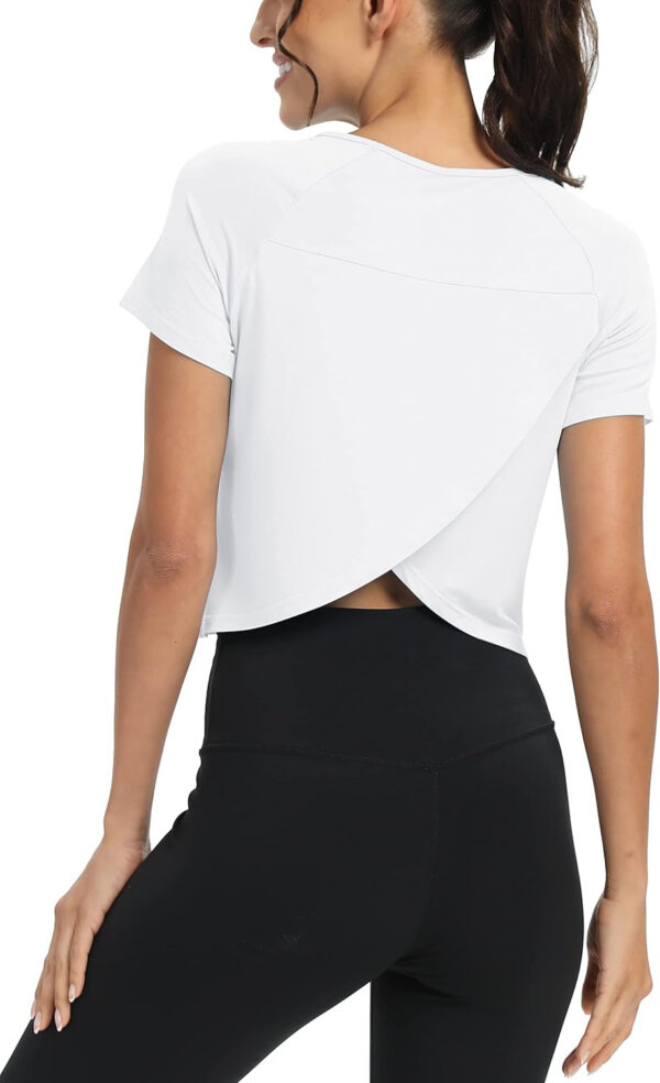 689a2242d32bd082b754b537a09d4a03e18c49ae269d1fdaf61fb.jpg Mippo Workout Tops for Women Cropped Split Back Athletic Gym Exercise Shirts Loose Fit