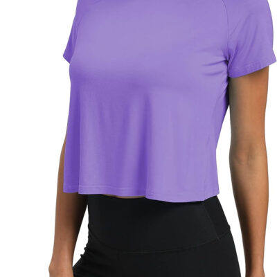 689a224847cbf73707ec78c31ee16e65c2b0ba91aa3fcd7e26c44.jpg Mippo Workout Tops for Women Cropped Split Back Athletic Gym Exercise Shirts Loose Fit