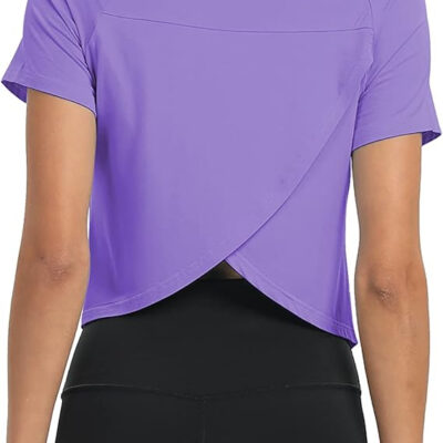 689a22493a409b7ee5487d4c8a4f1f4aff5d989ac6ec9caba4c81.jpg Mippo Workout Tops for Women Cropped Split Back Athletic Gym Exercise Shirts Loose Fit