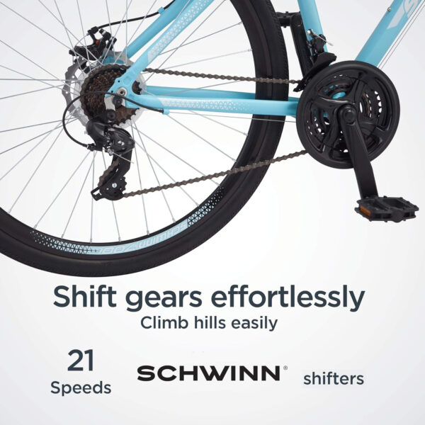 689a32b6c4a02c701b322e2e83118a27cd19e424f00a6cef89027.jpg Schwinn GTX Comfort Adult Hybrid Bike, Men and Women, Dual Sport Bicycle, 700c Wheels, Step-Through or Step-Over Lightweight Aluminum Frame
