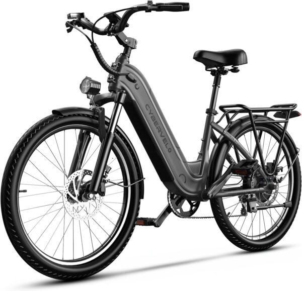 1000 Peak Electric Bike for Adults,up 80 Miles Removable Battery Ebike, 26" Electric E Bike with 7-Speed,Adult Electric Bicycles for Commute Beach Snow Womens All Terrain
