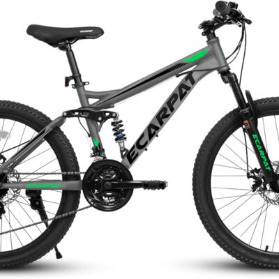 689a33e86f39d5cd5d367d50bbd5739c469480cd3bc4ea5b95c61.jpg LuckyMoon 24 Inch Full Suspension Mountain Bike, 21-Speed Gear Indicator Shifter, Dual Disc Brakes, High Carbon Steel Frame, Shock Absorber MTB for Adults Teens, Unisex Trail Bicycle for Men & Women