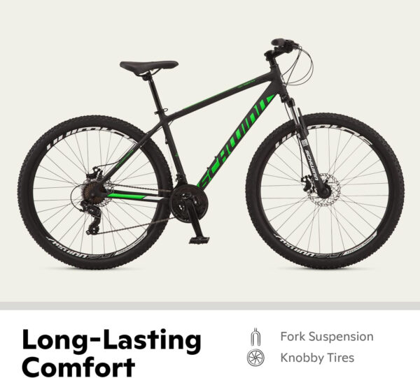 689a36bbc9dfaaf7f75b95d36698d1a29c59318cd17bf476d1933.jpg Schwinn High Timber Mountain Bike for Adult Youth Men Women Boys Girls, 24 to 29-Inch Wheels, 7 or 21-Speeds, Front Suspension, Aluminum and Steel Frame Options